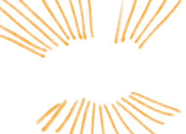 Kalem çizgisi sarı turuncu kırmızı karışıklığa neden olan karalamalar çiziyor.