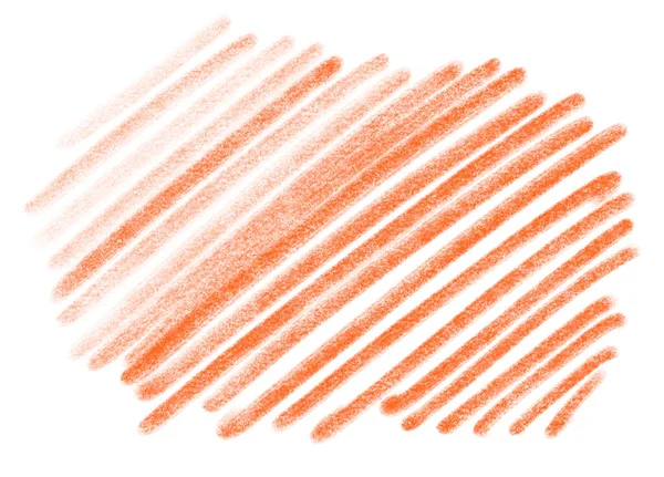 黄橙红纠结概念艺术中的铅笔线笔迹涂鸦 — 图库照片