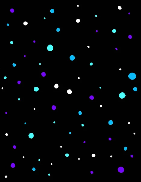 Stjerner Glitrer Fargerike Prikker Natt Vakre Univers Illustrasjonsmaleri – stockfoto