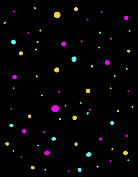 Stjärnor Glitter Stjärnklar Färgglada Prickar Natt Vacker Universum Illustration Målning — Stockfoto