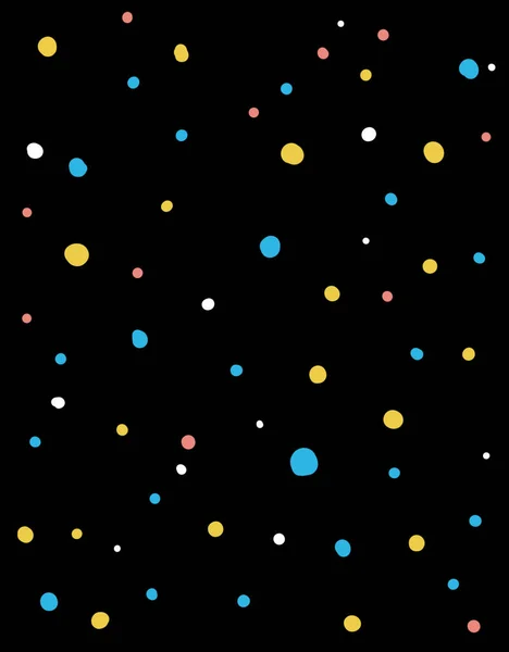 Αστέρια Λάμπουν Έναστρο Πολύχρωμες Τελείες Νύχτα Όμορφο Σύμπαν Εικονογράφηση Ζωγραφική — Φωτογραφία Αρχείου