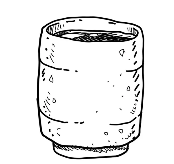 Hot Tea Drink Nápoj Ruční Kreslení Akvarel Malba Ilustrace Umění — Stock fotografie