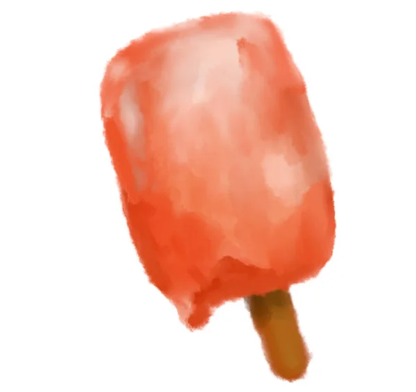 Παγωτό Παγωμένο Γλυκό Γλυκό Καλοκαιρινό Επιδόρπιο Ακουαρέλα Paitning Αναζωογονητική Εικονογράφηση — Φωτογραφία Αρχείου