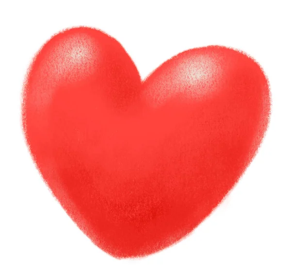 Sevgililer Günü Nde Çizilen Karalama Kalp Şekli Efekt Elementleri Resim — Stok fotoğraf