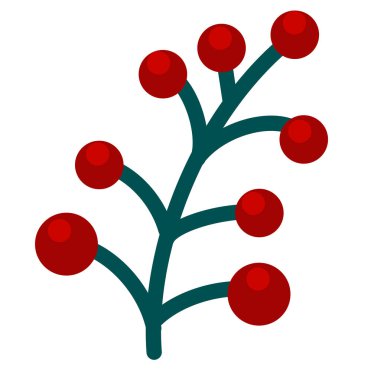 Holly böğürtlen yaprağı Noel Yeni Yıl dekorasyonu süsleme bitki elementi bayram selamlama sanatı