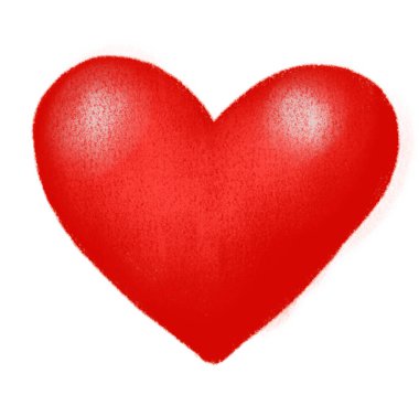 Valentine Heart Love şekil değiştirme el çizim elementi sanat