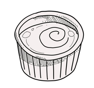 Peynir sosu suluboya resim çizimi el çizimi