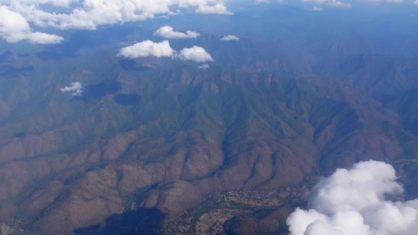 Αεροπλάνο Εναέρια Άποψη Της Ταϊλάνδης Πράσινο Τροπικό Δάσος Βουνού Μικρή — Αρχείο Βίντεο