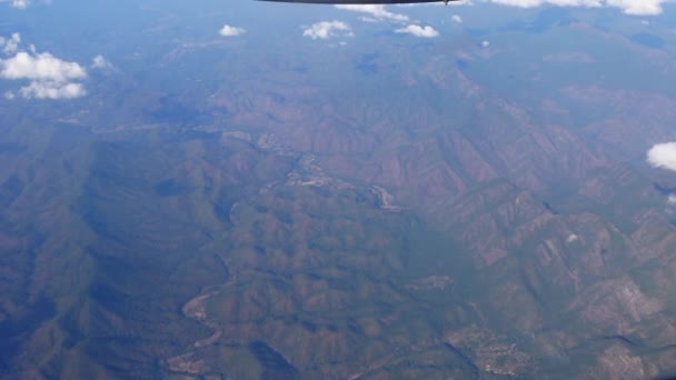 Rural Small Village Tropical Forest Mountain Valleys Southeast Asia Aerial — Video Stock