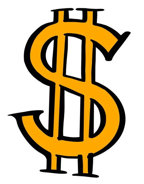 Χρήματα Εικονίδιο Σύμβολο Δολάριο Οικονομικά Έσοδα Μετρητά Αφηρημένο Χέρι Ζωγραφική — Φωτογραφία Αρχείου