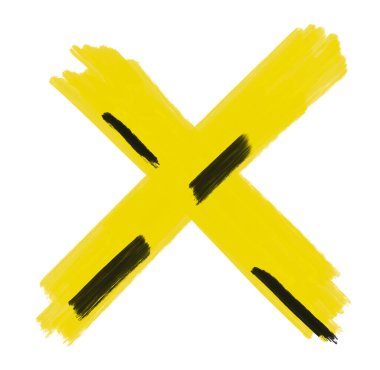 Sarı siyah desenli karalama yağlı boya fırça desenli arka plan sanatsal çizim