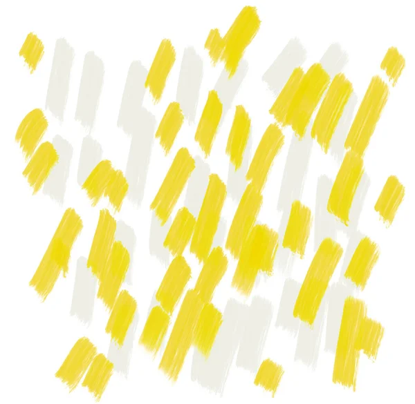Κίτρινο Μαύρο Μοτίβο Στοιχείο Doodle Σκίτσο Πετρελαίου Ζωγραφική Βούρτσα Υφή — Φωτογραφία Αρχείου