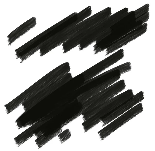 Sarı Siyah Desenli Karalama Yağlı Boya Fırça Desenli Arka Plan — Stok fotoğraf