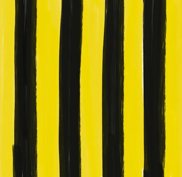 Sarı Siyah Desenli Karalama Yağlı Boya Fırça Desenli Arka Plan — Stok fotoğraf