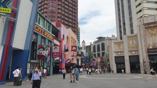 Осака Япония Мая 2023 Universal Studio City Walk Usj Restuarant — стоковое видео