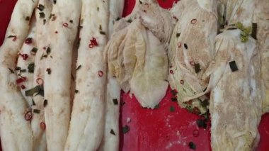 Missozuke Japon miso ezmesi sebze turşulu mayalanmış yiyecek koruma geleneksel Japon yemekleri.