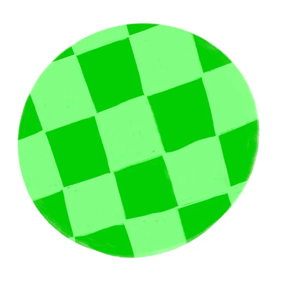 Comprobar Checker Patrón Cuadros Retro Abstracto Fondo Ilustración Mano Dibujo —  Fotos de Stock