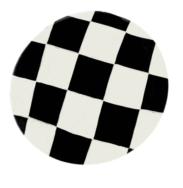 Ελέγξτε Checker Καρό Μοτίβο Ρετρό Αφηρημένη Απεικόνιση Φόντου Χέρι Σχέδιο — Φωτογραφία Αρχείου