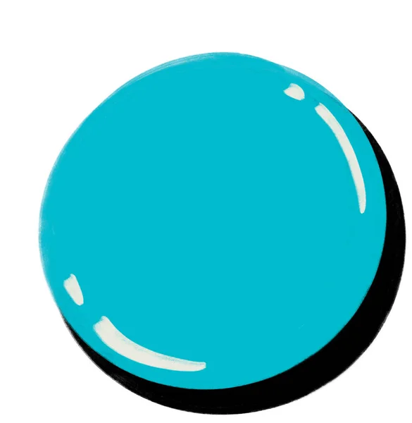 Хань Рисует Круги Формы Мыльного Пузыря Геометрическая Рамка Годов Поп — стоковое фото