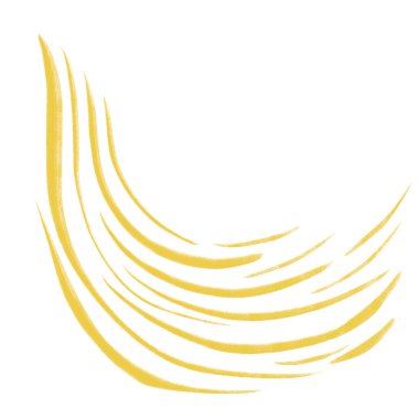 Kaligraf fırçası çizim çizgisi yıldız gökyüzü elementi yıldızlı gece sarısı ve mavi sanat