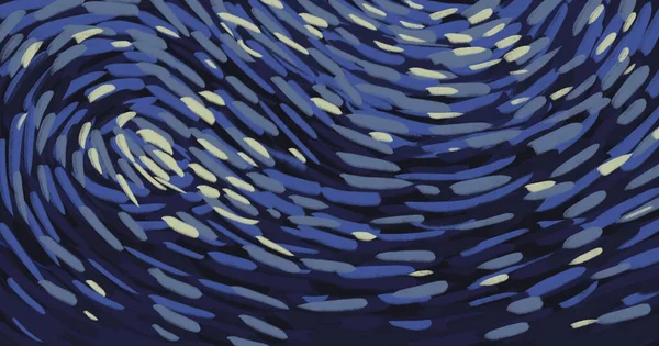 Звездная Ночь Элемент Иллюстрации Живописи Винсент Ван Гог Стиль Неба — стоковое фото