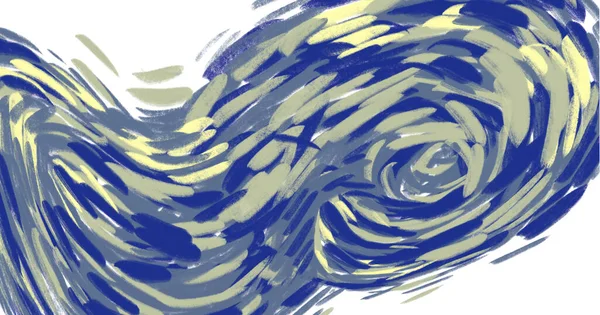Sternennacht Element Illustration Malerei Vincent Van Gogh Stil Himmel Stern — Stockfoto