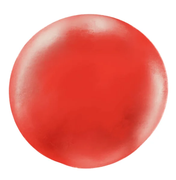 Esfera Redonda Círculo Círculo Bolha Forma Mão Pintura Textura Ilustração — Fotografia de Stock