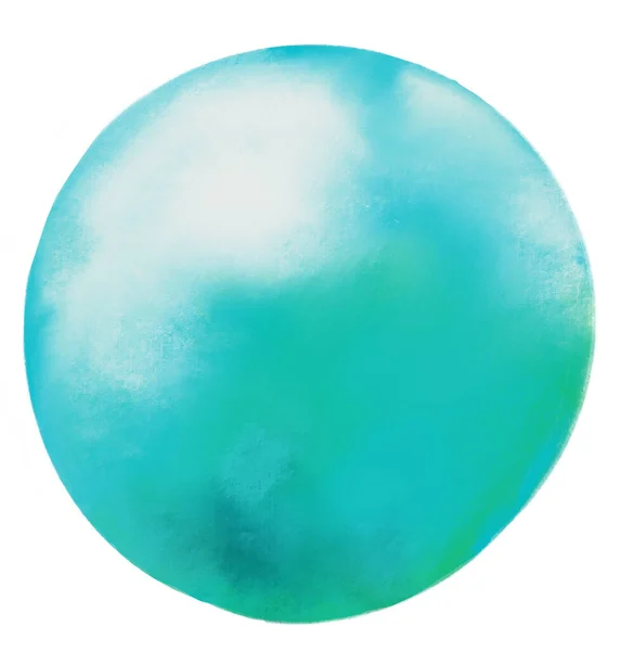 Esfera Redonda Círculo Circular Burbuja Forma Pintura Mano Textura Ilustración — Foto de Stock