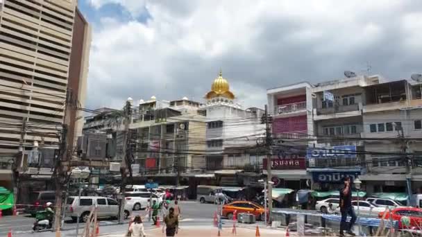 Bangkok Tailandia Jun 2023 Charoen Krung Gente Antigua Plaza Siam — Vídeo de stock