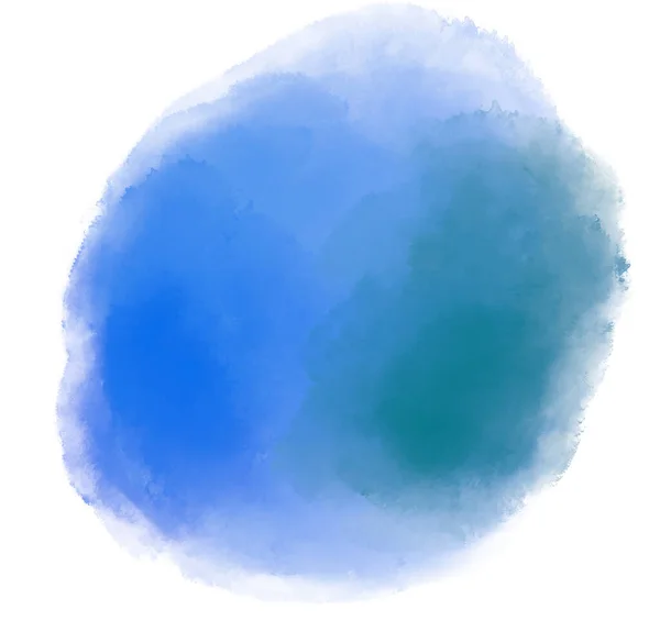 Acuarela Pintura Húmeda Color Mezcla Elementos Puntos Pincelada Círculo Esfera — Foto de Stock