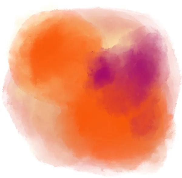 Acuarela Pintura Húmeda Color Mezcla Elementos Puntos Pincelada Círculo Esfera — Foto de Stock