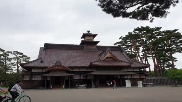 Hakodate Japão Junho 2023 Hakodate Magistrado Escritório Tradicional Arquitetura Madeira — Vídeo de Stock