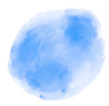 Mavi serin okyanus suyu, suluboya baloncuk fırçası, resim dokusu çizimi.