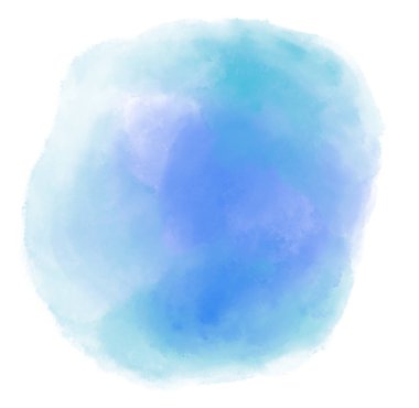 Mavi serin okyanus suyu, suluboya baloncuk fırçası, resim dokusu çizimi.