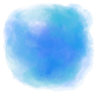Mavi serin okyanus suyu, suluboya baloncuk fırçası, resim dokusu çizimi.