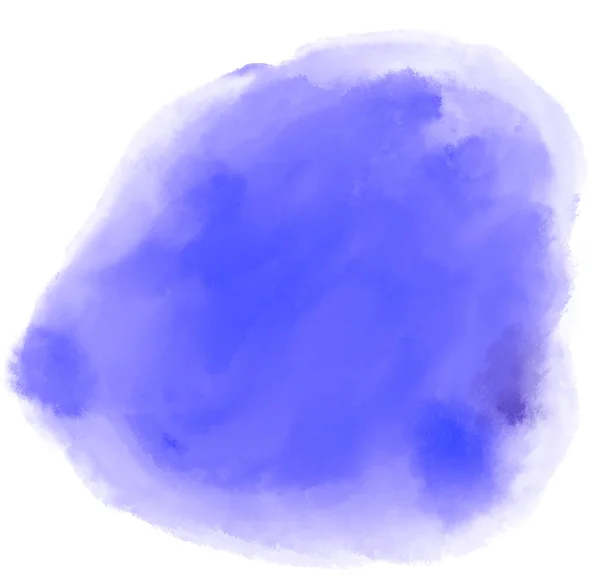Blau Kühl Meer Wasser Ton Aquarell Blase Pinsel Malerei Textur — Stockfoto