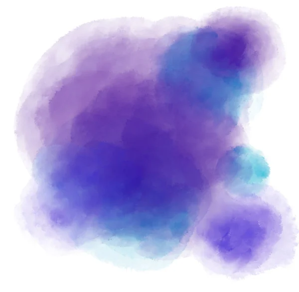 Bleu Violet Aquarelle Peinture Tache Bulle Texture Illustration Artistique Art Images De Stock Libres De Droits