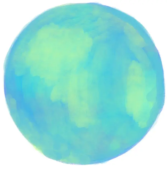 水彩画色彩混合气泡圆球刷纹理画图艺术背景 免版税图库照片