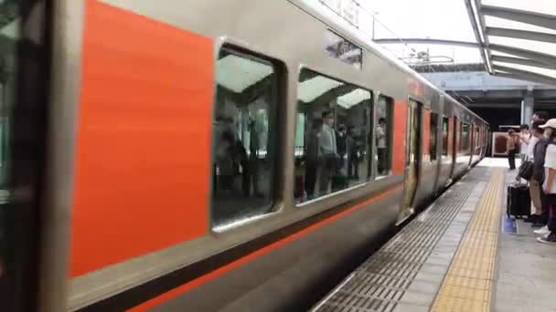 Osaka Japan Mei 2023 Universele Studio Japan Treinstation Transitovervoer Naar — Stockvideo