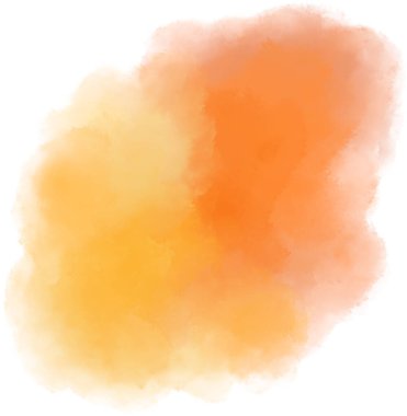 Sarı turuncu suluboya, ıslak fırça boya, sanatsal arka plan, balon çizim sanatı.