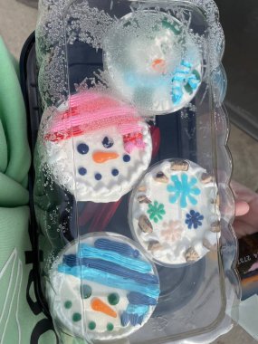 Personal Ice cream cakes from Dairy Queen . High quality photo