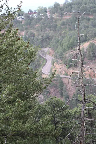 Mountain Pass Driving Estes Park High Quality Photo — Stock Photo, Image