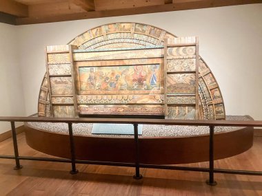 Williamstown Kentucky 'de Ark Encounter. Nuh' un 2023 numaralı delili. Yüksek kalite fotoğraf