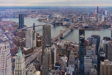 Manhattan Midtown Skyline with skyscrapers. New York City, USA