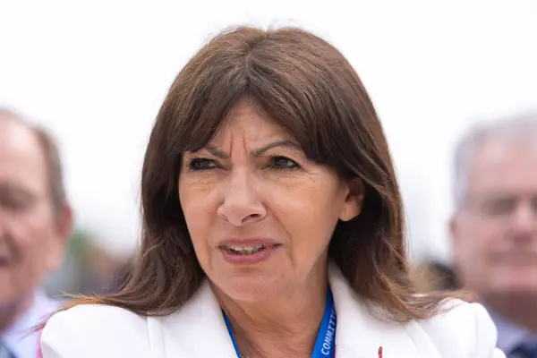 Olympia Greece April 2024 Paris Mayor Anne Hidalgo Olympic Flame Stock Picture