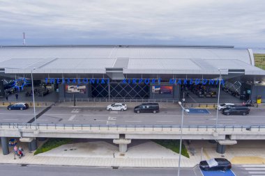 THESSALONIKI, GREECE - 15 Mayıs 2024: Selanik Uluslararası Havalimanı 
