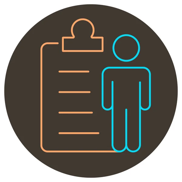 Kullanıcı panosu simgesi taslağı. Yuvarlak arkaplanda iki renk simgesi