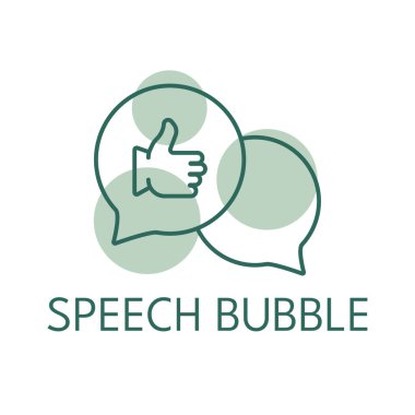 Konuşma baloncukları renk simgesi, logo biçimi