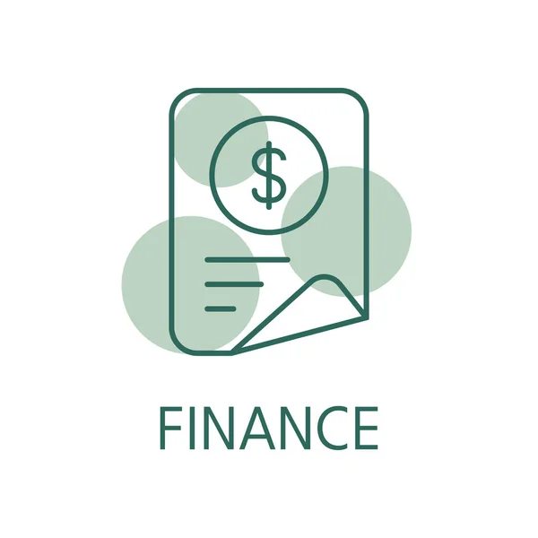Ícone Cor Finanças Estilo Logotipo —  Vetores de Stock