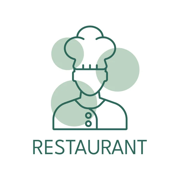 Restaurant Farbe Symbol Logo Stil — Stockvektor